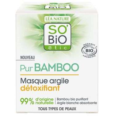 SO BIO Pur bamboo masque argile detoxifiant