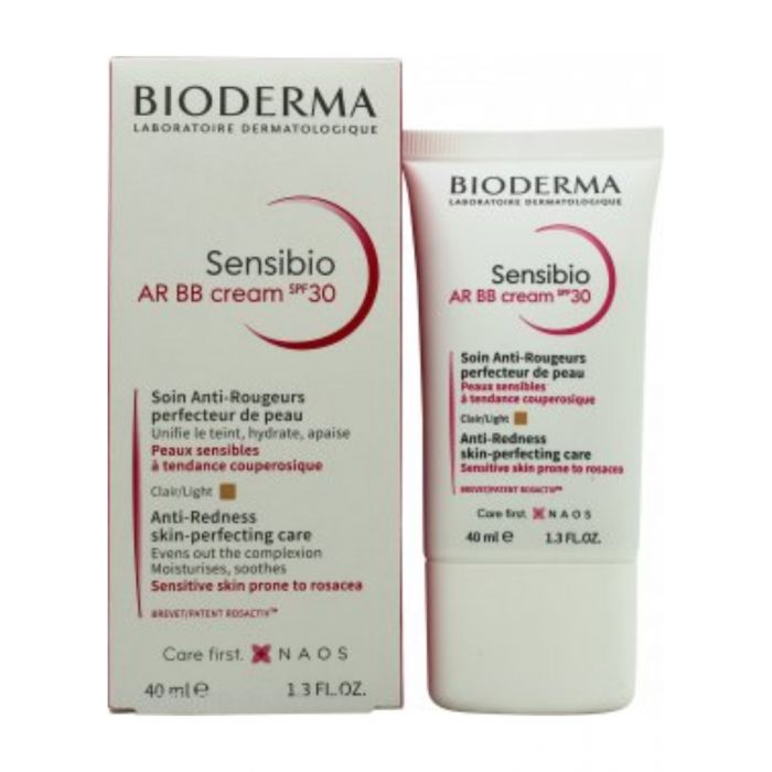 BIODERMA SENSIBIO AR BB CREAM CLAIR SOIN ANTI-ROUGEURS SPF30 PERFECTEUR DE PEAU 40 ML