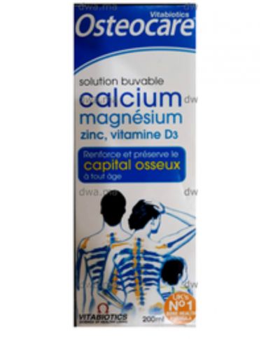 VITABIOTICS OSTEOCARE CALCIUM MAGNESIUM ZINC ET VITAMINE D3 SOLUTION BUVABLE  200ML