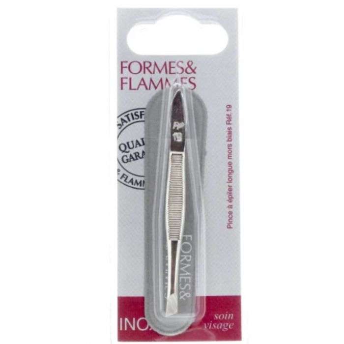 FORMES ET FLAMMES PINCE A EPILER LONGUE MORS BIAIS REF19