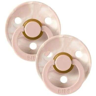 BABYFIVE set de 2 sucettes Blush Ivory 0-6 mois 