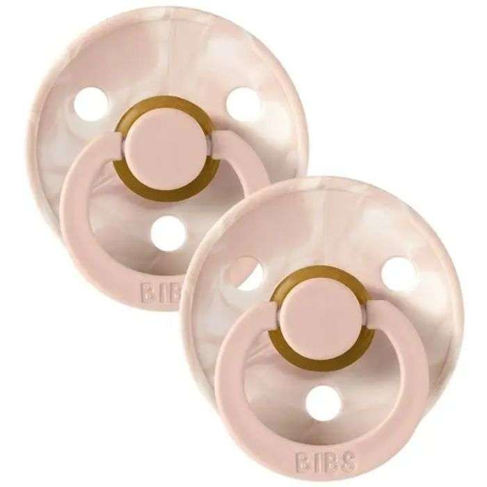 BABYFIVE set de 2 sucettes Blush Ivory 0-6 mois 