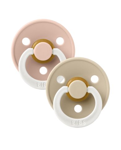 BIBS SET DE 2 SUCETTES BLUSH GLOW VANILLA GLOW 0-6 MOIS