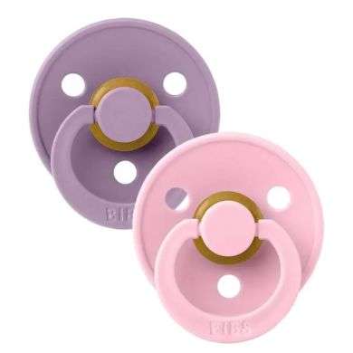 BABYFIVE set de 2 sucettes Lavender / Baby Pink 0-6 mois