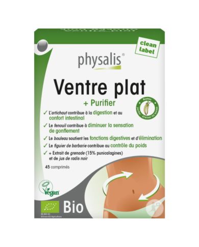 PHYSALIS VENTRE PLAT +PURIFIER 45 COMPRIMES