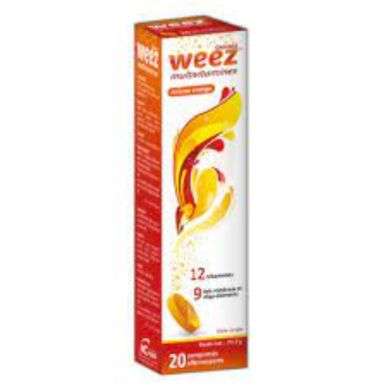 WEEZ multivitamines orange flavor 20 comprimés