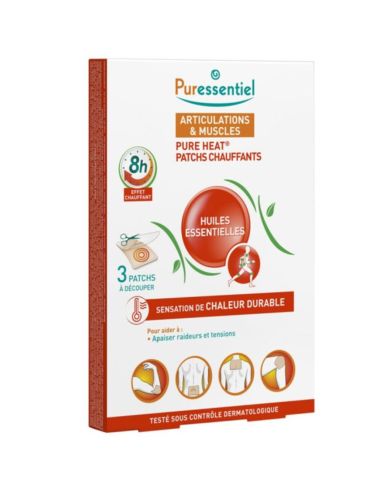 PURESSENTIEL MUSCLES ET JOINTS HUILES ESSENTIELLES PURE HEAT PATCHS CHAUFFANTS