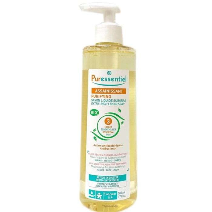 PURESSENTIEL ASSAINISSANT savon liquide surgras 500ml