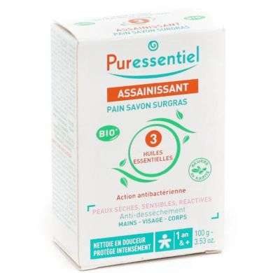 PURESSENTIEL ASSAINISSANT pain savonsurgras 100g
