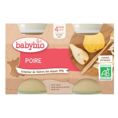 Babybio Petit pot poire de Provence 2 x 130 g