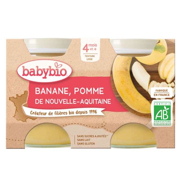 Baby bio petit pot pomme banane