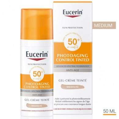 EUCERIN Photoaging control tinted sun gel-cream spf 50+
