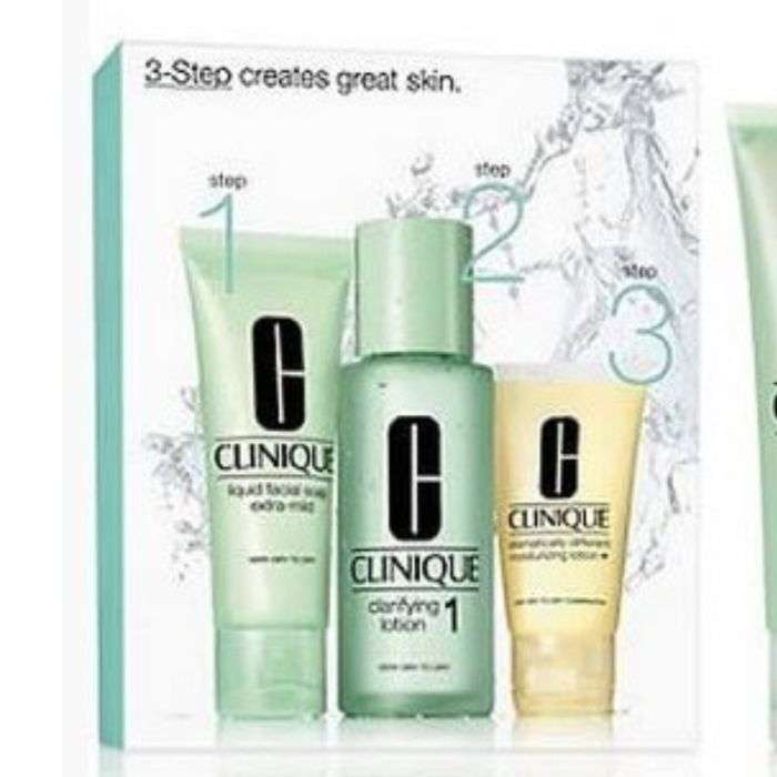 CLINIQUE pack 3 step combination peau tres seche a seche