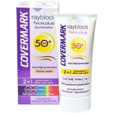 COVERMARK RAYBLOCK FACE PLUS DRY-SENSITIVE LIGHT BEIGE SPF50+ 50ML