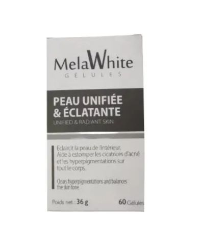 MELAWHITE PEAU UNIFIEE ET ECLATANTE 60 GELULES