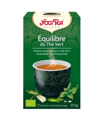 YOGI TEA EQUILIBRE DU THE VERT 17 SACHETS 