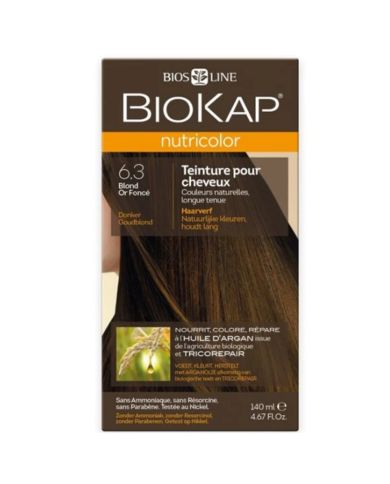 BIOKAP NUTRICOLOR 6.3 BLOND OR FONCE