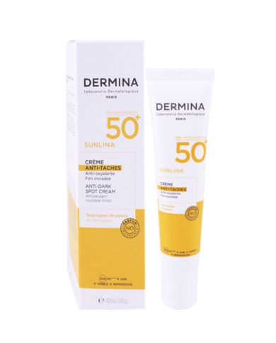 DERMINA SUNLINA CREME ANTI TACHES  SPF 50+