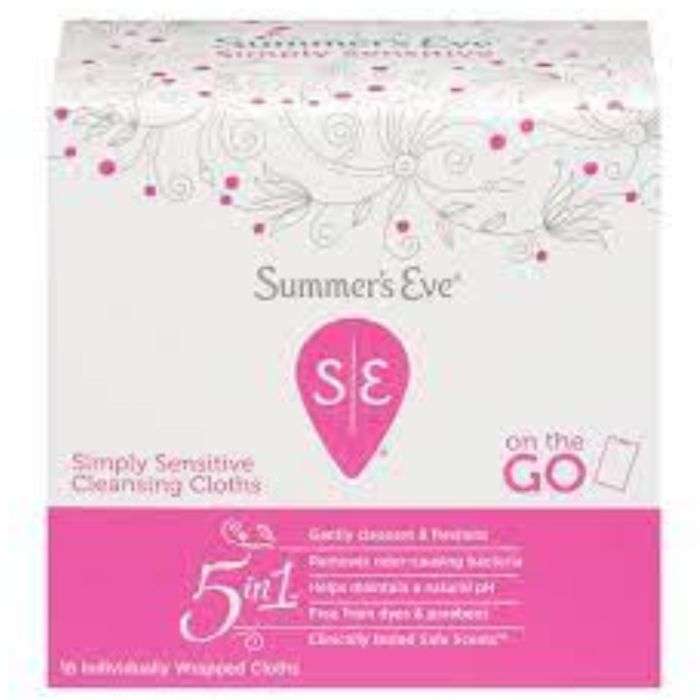Summer's Eve simply sensitive cleansing cloths for sensitive skin 5in1Summer's Eve simply sensitive cleansing cloths for sensiti