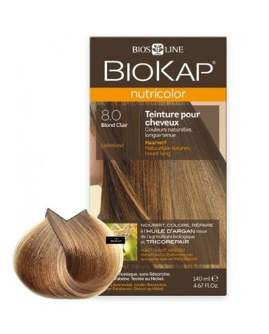 BIOKAP NUTRICOLOR 8.0 BLOND CLAIR