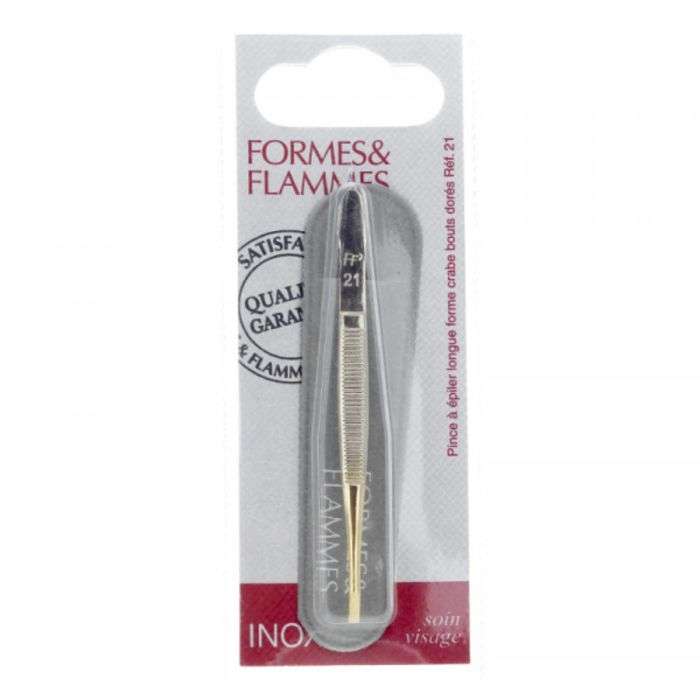 Formes et flammes pince a epiler longue forme crabe