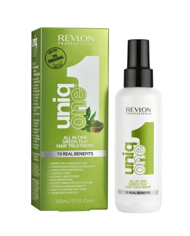 REVLON UNIQ ONE TRAITEMENT CAPILLAIRE TOUT EN UN PARFUM THE VERT 150 ML 