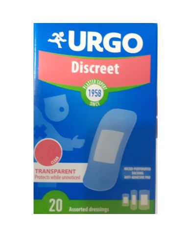 URGO DISCREET TRANSPARENT 20 PANSEMENTS