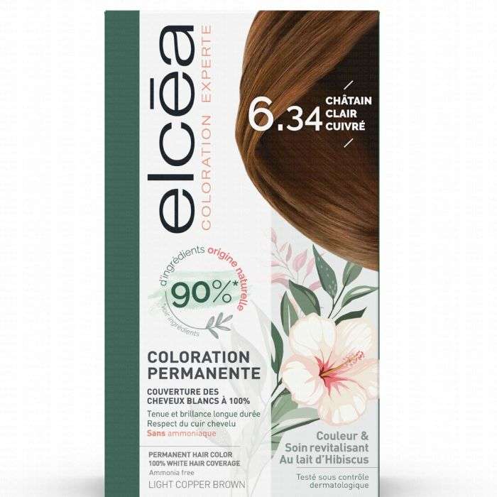 ELCEA coloration permanente 6,34 chatin claire