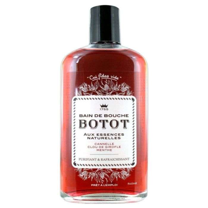 BOTOT Bain de bouche aux essences naturels (Cannelle, clou de Girofle, menthe)