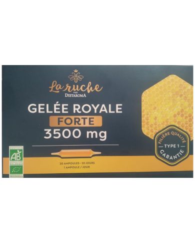 DIETAROMA LA RUCHE GELE ROYALE FORTE 3500 MG 20 AMPOULES