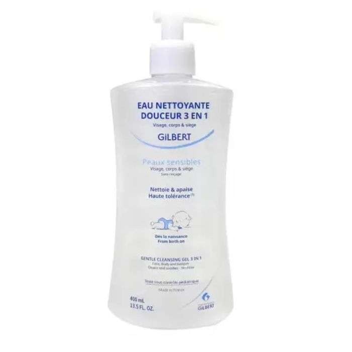 Gilbert Eau Nettoyante Douceur 3en1 Bebe 400ml