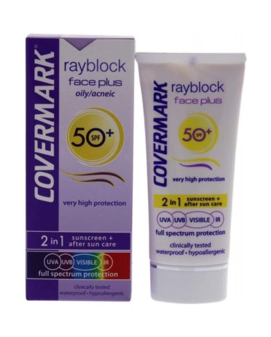 COVERMARK RAYBLOCK FACE PLUS PEAU GRASSE ET ACNEIQUE 50+
