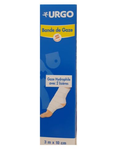 URGO BANDE DE GAZE 3M*10CM