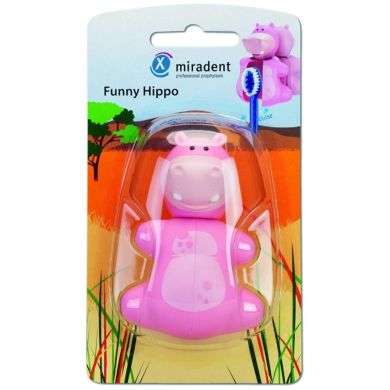 MIRADENT porte Brosse a dent funny hippo