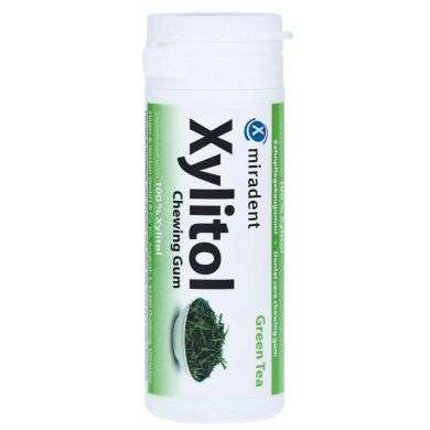 MIRADENT XYLITOL CHEWING GUM GREEN TEA