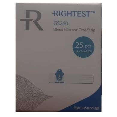 Bionime rightest GS 260 25pcs