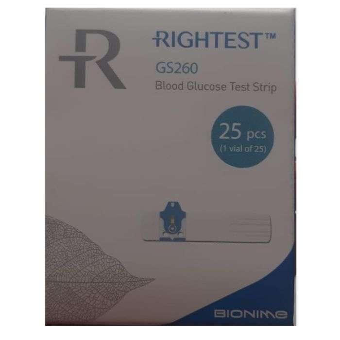 Bionime rightest GS 260 25pcs