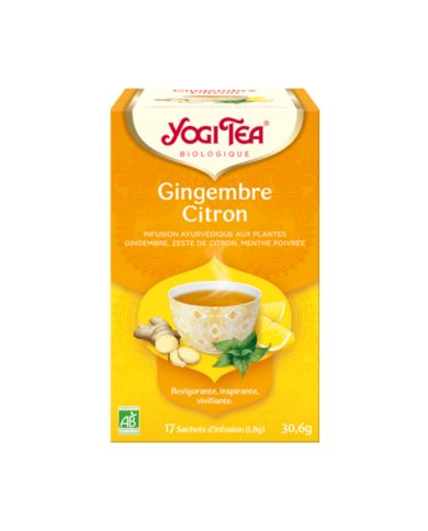 YOGI TEA GINGEMBRE CITRON 17 SACHETS