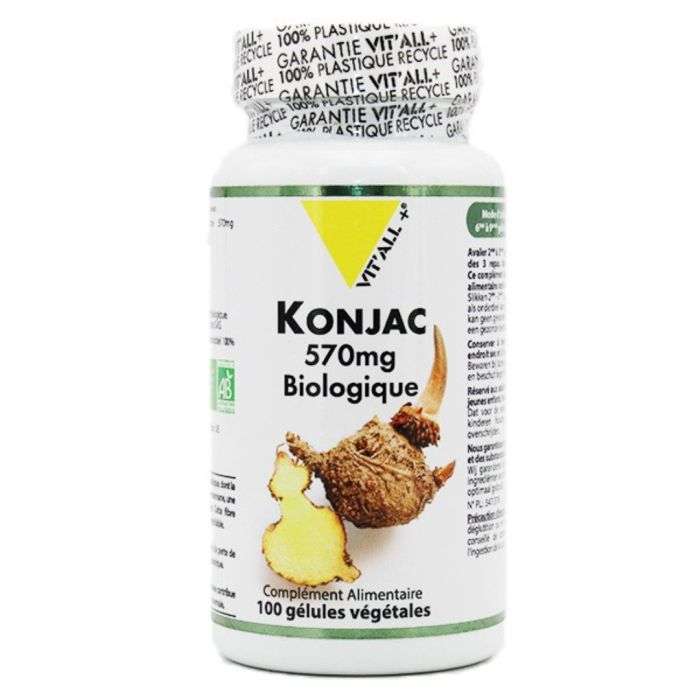 VIT'ALL+ konjac 570mg biologique 100 capsules