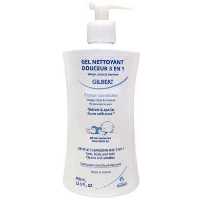 GILBERT Gel nettoyant douceur 3en 1400ml