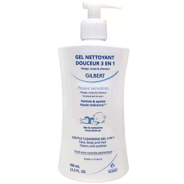 GILBERT Gel nettoyant douceur 3en 1400ml