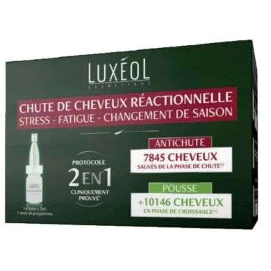 LUXEOL AMPOULES ANTI CHUTE REACTIONNELLE 14 FIOLES7ML