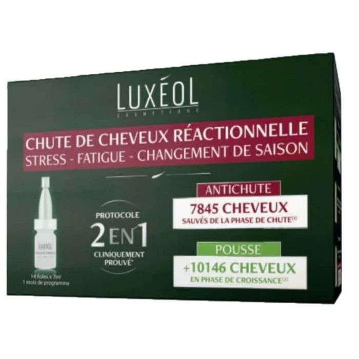 LUXEOL AMPOULES ANTI CHUTE REACTIONNELLE 14 FIOLES7ML