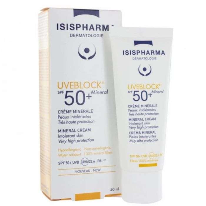 ISISPHARMA UVEBLOCK Creme minerale invisible spf 50+