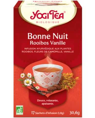 YOGI TEA BONNE NUIT ROOIBOS VANILLE  17 SACHETS