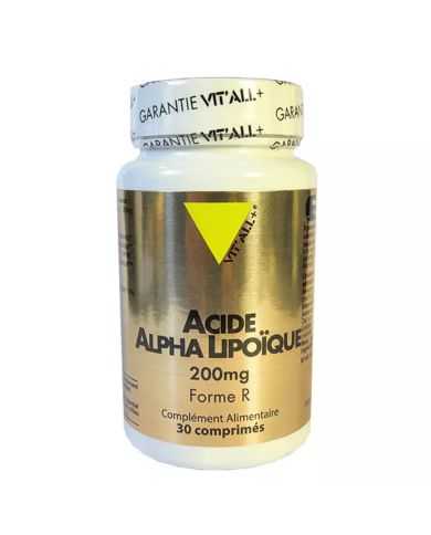 VITALL+ Acide alpha lipoique 200mg 30 comprimes
