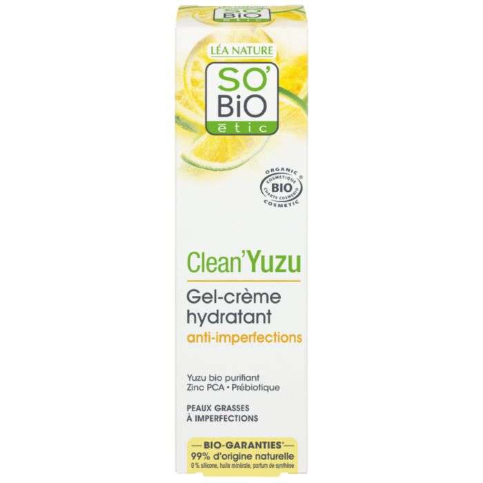 SO BIO Clean yuzu gel creme hydratant 40ml