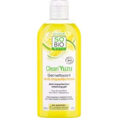 SO BIO Clean yuzu gel nettoyant anti imperfections 200ml