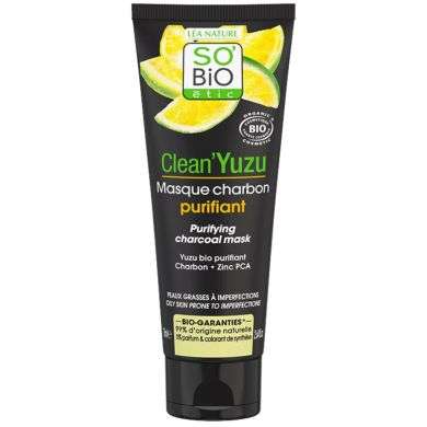 SO BIO Clean YUZU masque charbon purifiant