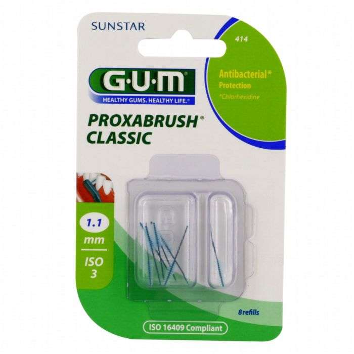 Gum Proxabrush Classic 414 brossette interdentaire 1,1 mm x8 